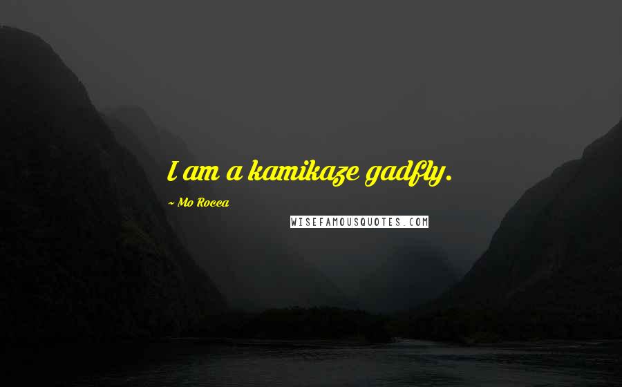 Mo Rocca Quotes: I am a kamikaze gadfly.