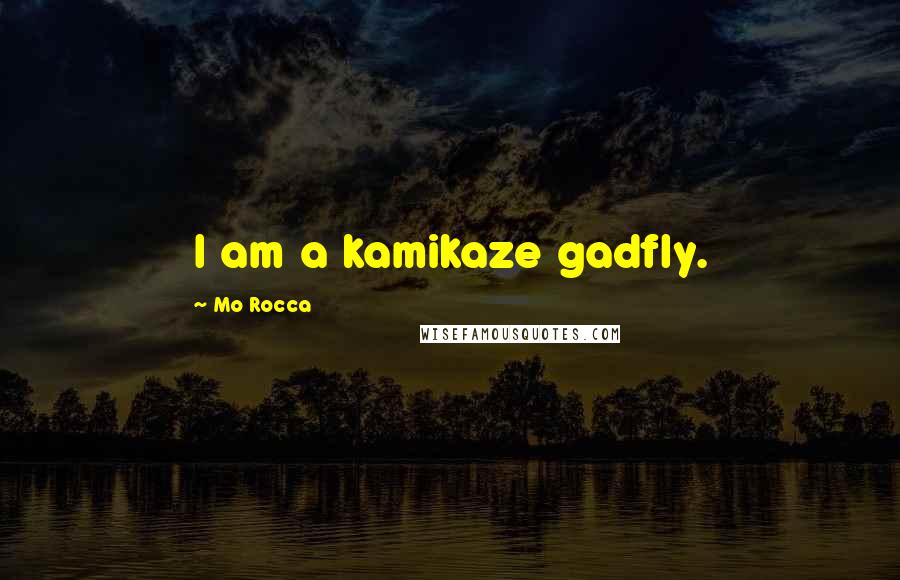 Mo Rocca Quotes: I am a kamikaze gadfly.