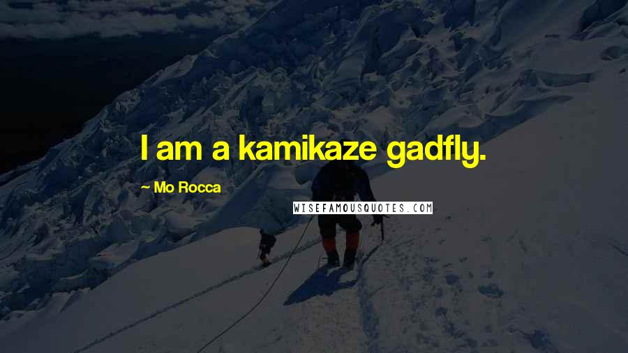 Mo Rocca Quotes: I am a kamikaze gadfly.