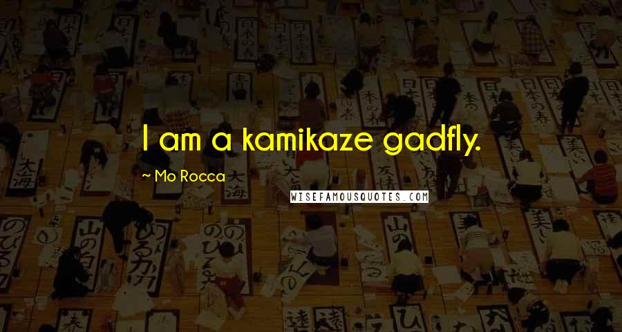 Mo Rocca Quotes: I am a kamikaze gadfly.