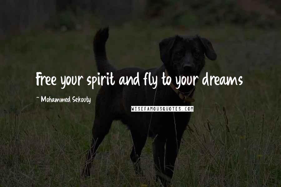 Mohammed Sekouty Quotes: Free your spirit and fly to your dreams