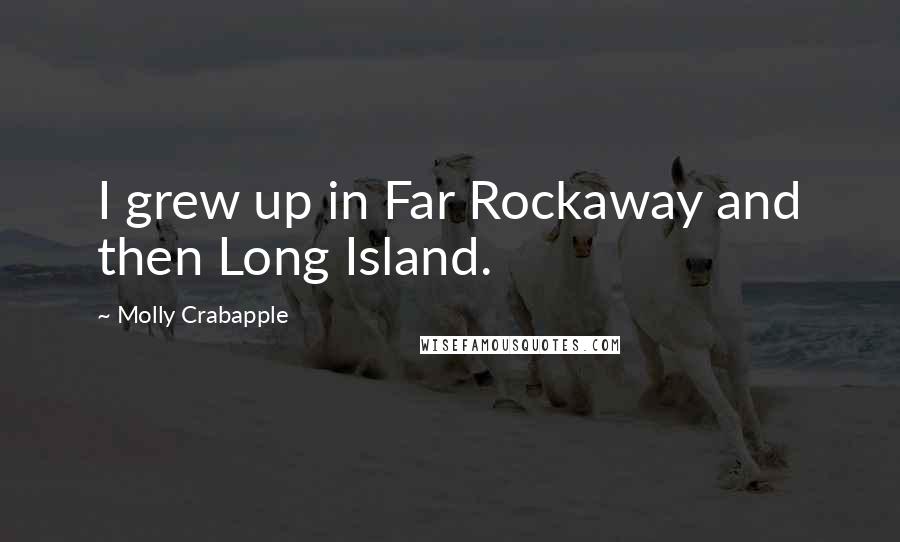 Molly Crabapple Quotes: I grew up in Far Rockaway and then Long Island.