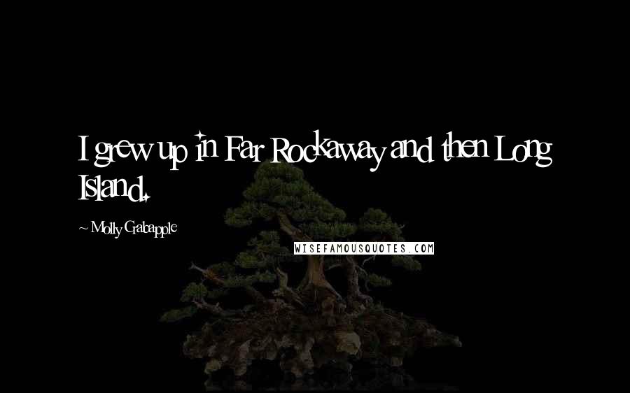 Molly Crabapple Quotes: I grew up in Far Rockaway and then Long Island.