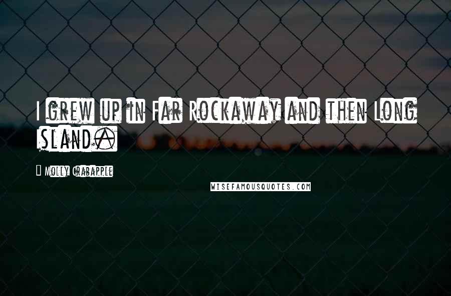 Molly Crabapple Quotes: I grew up in Far Rockaway and then Long Island.