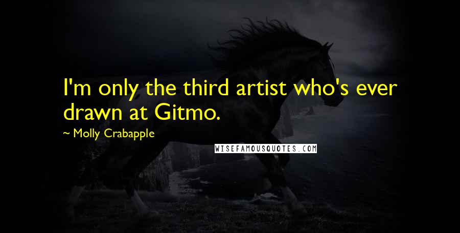 Molly Crabapple Quotes: I'm only the third artist who's ever drawn at Gitmo.