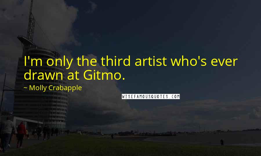 Molly Crabapple Quotes: I'm only the third artist who's ever drawn at Gitmo.