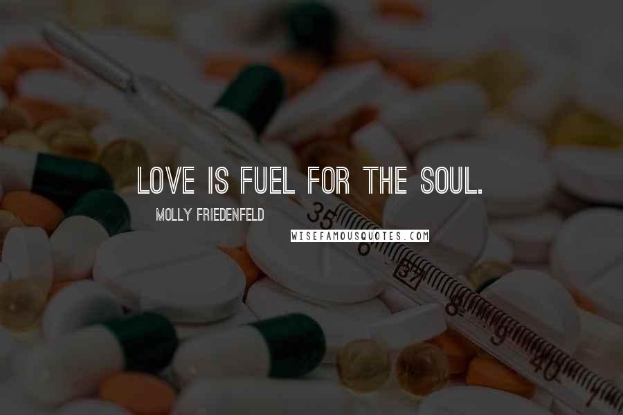 Molly Friedenfeld Quotes: Love is fuel for the soul.