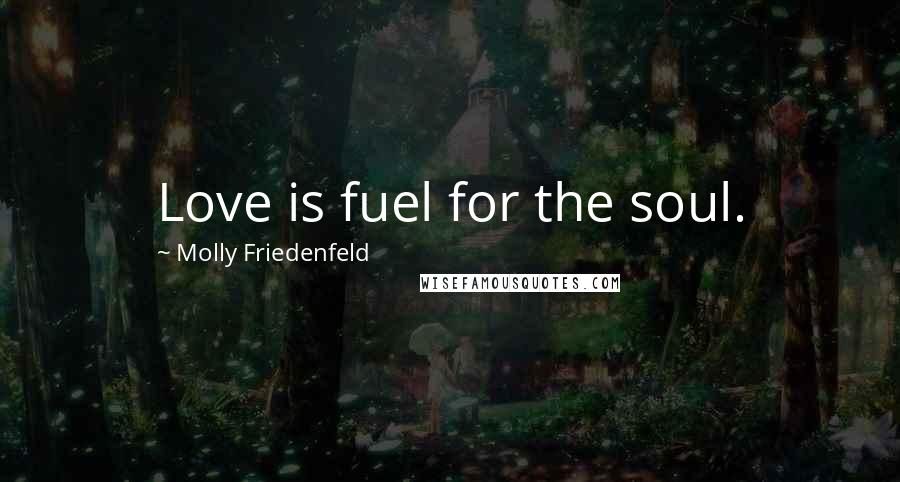 Molly Friedenfeld Quotes: Love is fuel for the soul.