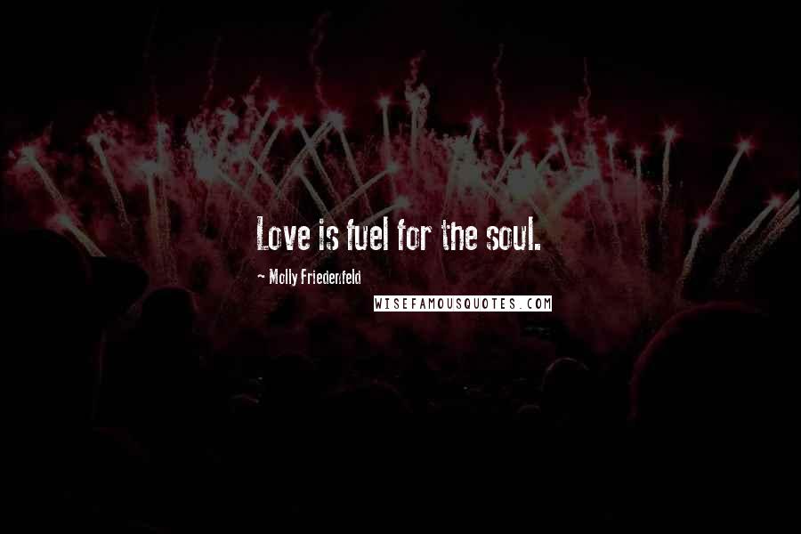 Molly Friedenfeld Quotes: Love is fuel for the soul.