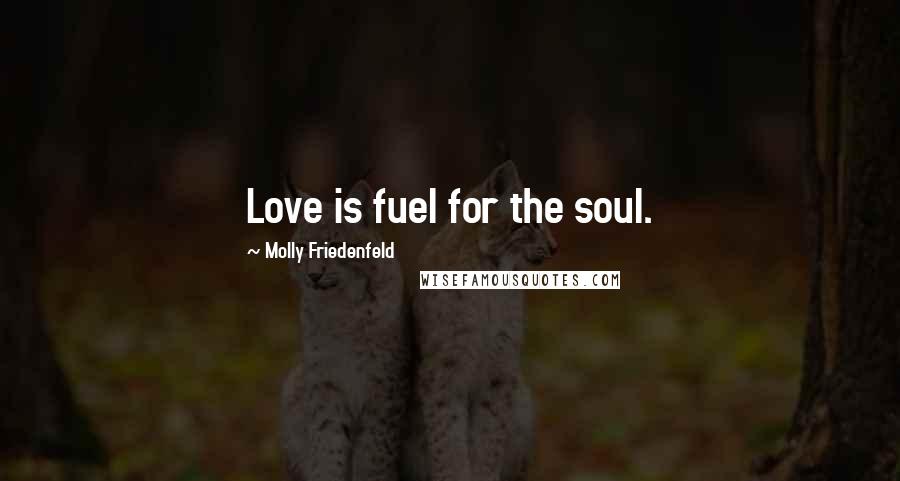 Molly Friedenfeld Quotes: Love is fuel for the soul.