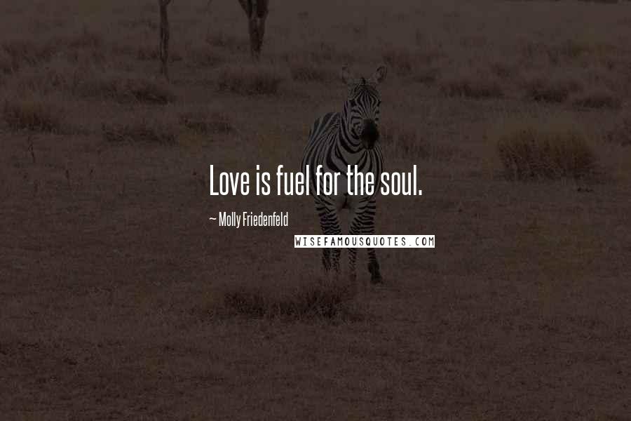 Molly Friedenfeld Quotes: Love is fuel for the soul.