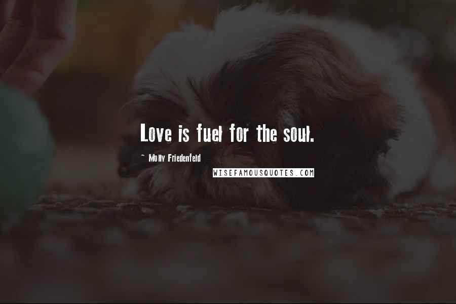 Molly Friedenfeld Quotes: Love is fuel for the soul.