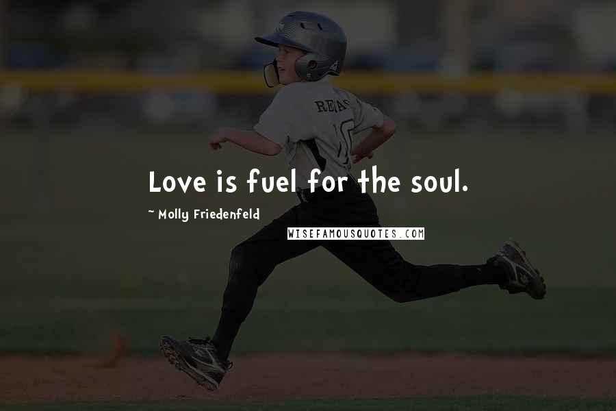 Molly Friedenfeld Quotes: Love is fuel for the soul.