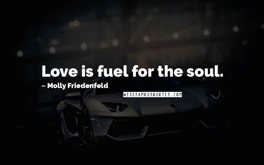Molly Friedenfeld Quotes: Love is fuel for the soul.