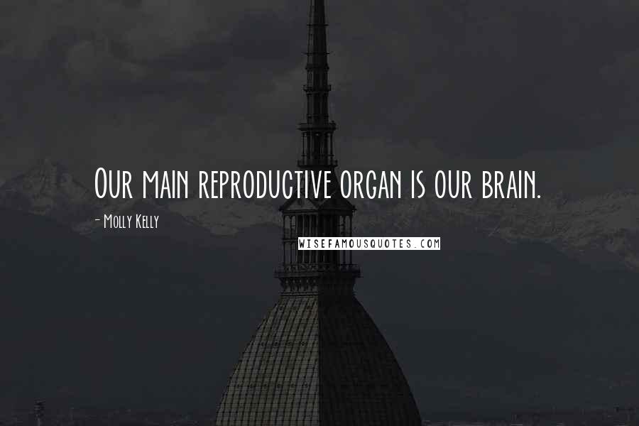 Molly Kelly Quotes: Our main reproductive organ is our brain.