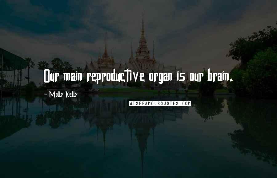 Molly Kelly Quotes: Our main reproductive organ is our brain.