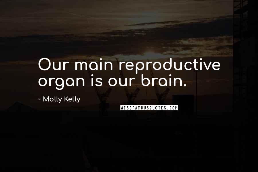 Molly Kelly Quotes: Our main reproductive organ is our brain.