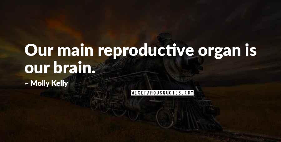 Molly Kelly Quotes: Our main reproductive organ is our brain.
