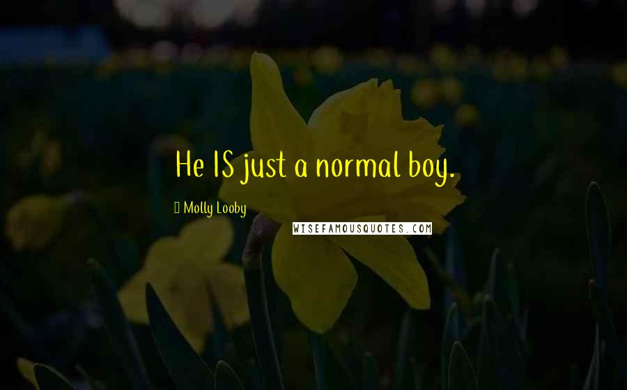 Molly Looby Quotes: He IS just a normal boy.