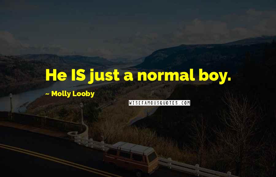 Molly Looby Quotes: He IS just a normal boy.