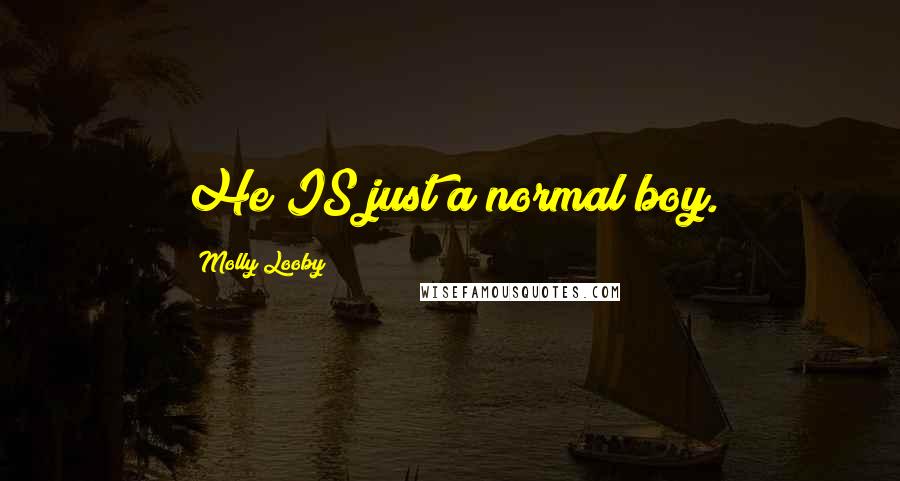 Molly Looby Quotes: He IS just a normal boy.