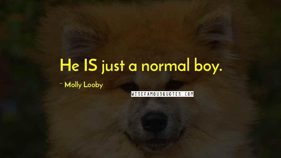 Molly Looby Quotes: He IS just a normal boy.