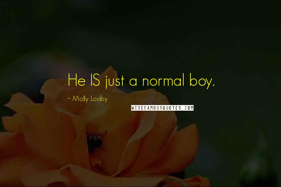 Molly Looby Quotes: He IS just a normal boy.