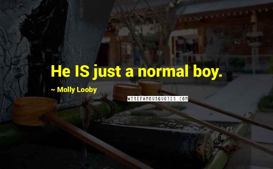 Molly Looby Quotes: He IS just a normal boy.