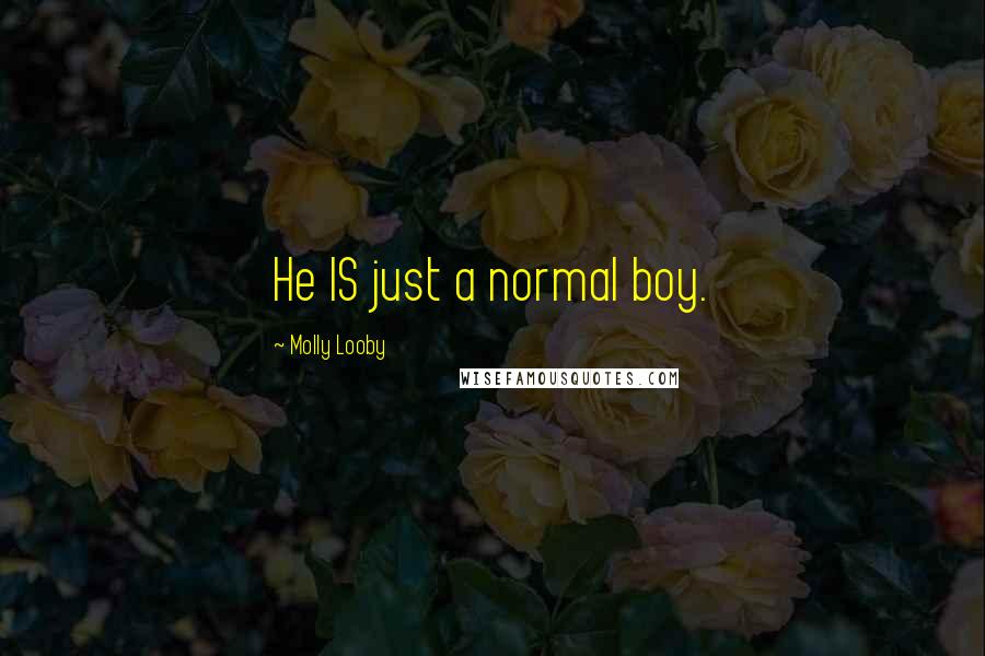 Molly Looby Quotes: He IS just a normal boy.