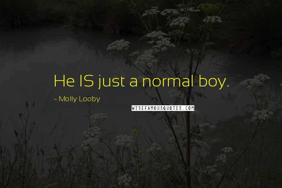 Molly Looby Quotes: He IS just a normal boy.