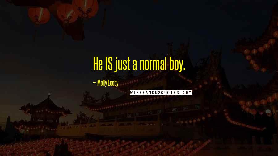 Molly Looby Quotes: He IS just a normal boy.