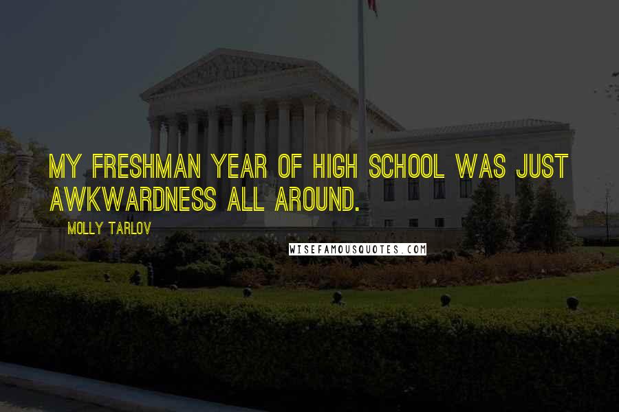 Molly Tarlov Quotes: My freshman year of high school was just awkwardness all around.