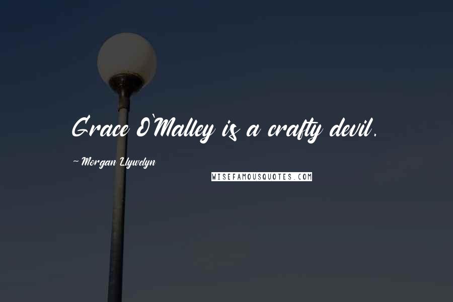 Morgan Llywelyn Quotes: Grace O'Malley is a crafty devil.