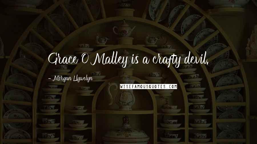 Morgan Llywelyn Quotes: Grace O'Malley is a crafty devil.