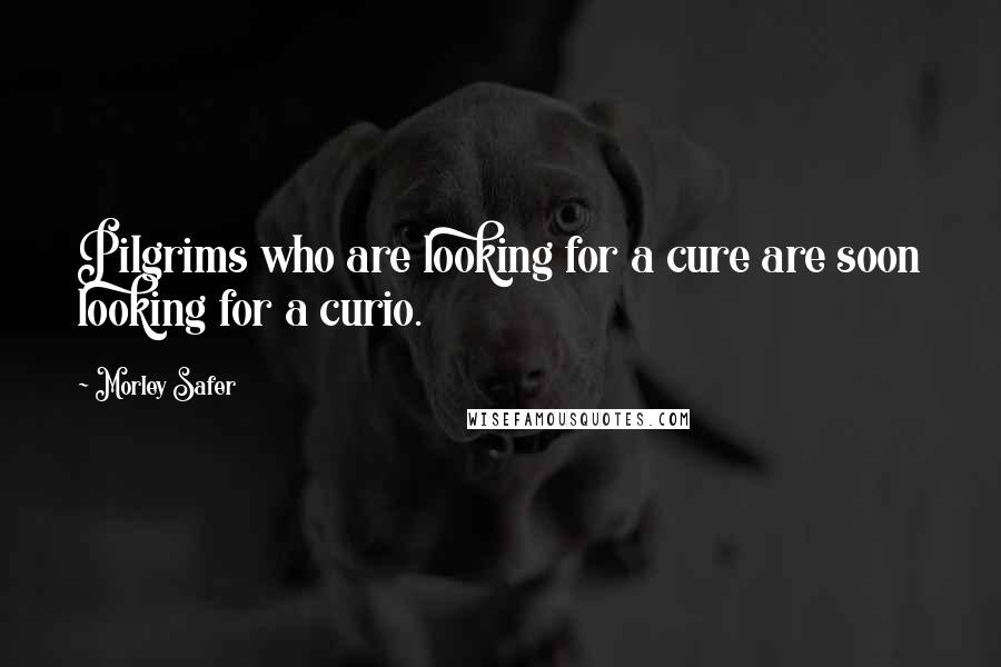 Morley Safer Quotes: Pilgrims who are looking for a cure are soon looking for a curio.