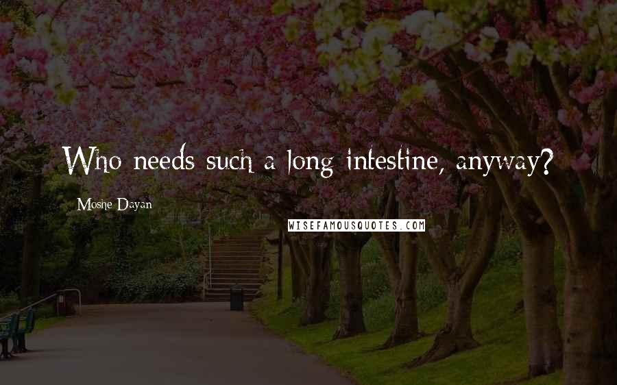 Moshe Dayan Quotes: Who needs such a long intestine, anyway?