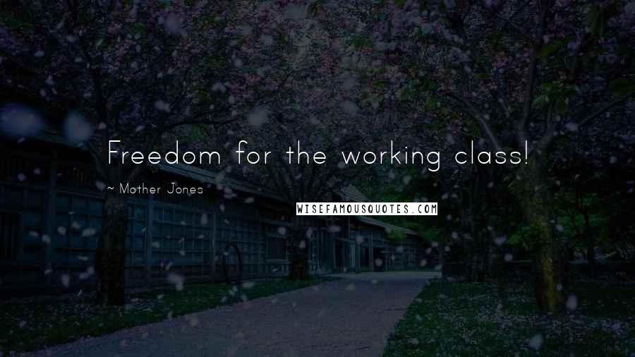Mother Jones Quotes: Freedom for the working class!
