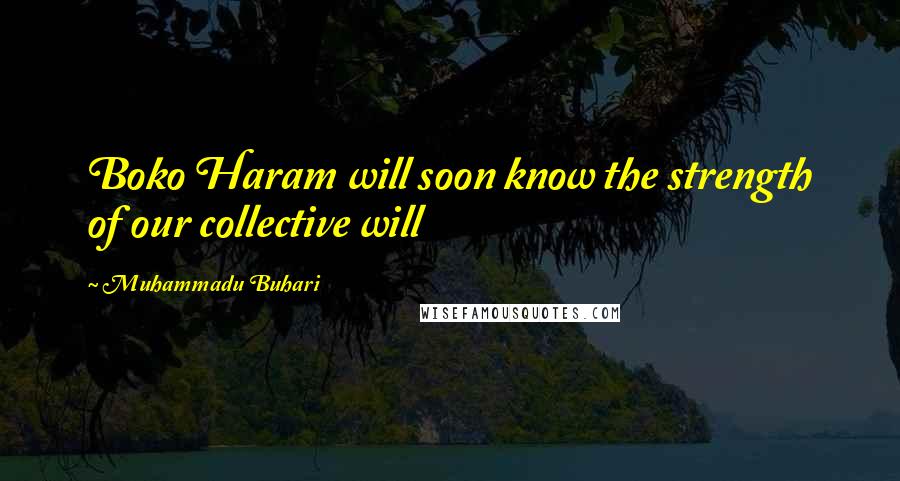 Muhammadu Buhari Quotes: Boko Haram will soon know the strength of our collective will