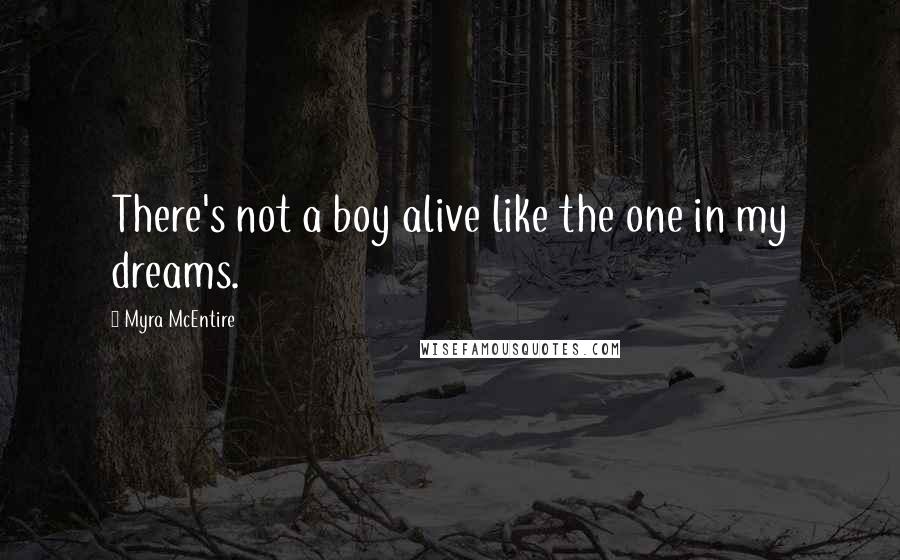 Myra McEntire Quotes: There's not a boy alive like the one in my dreams.