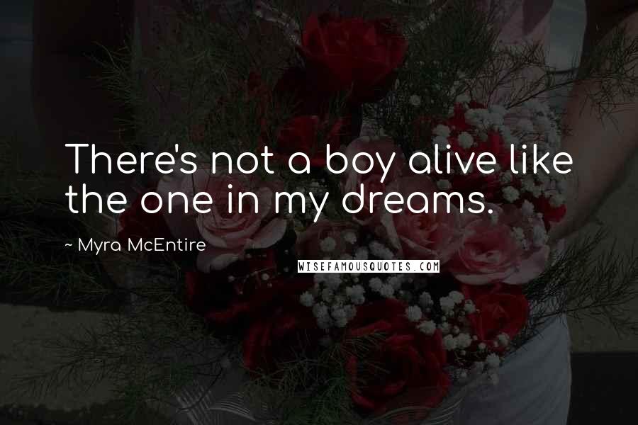 Myra McEntire Quotes: There's not a boy alive like the one in my dreams.