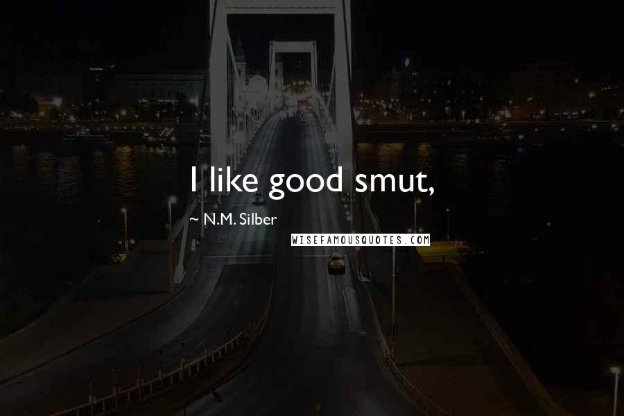 N.M. Silber Quotes: I like good smut,