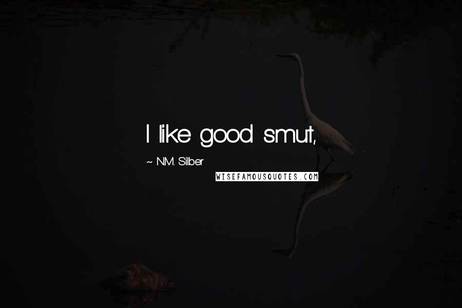 N.M. Silber Quotes: I like good smut,