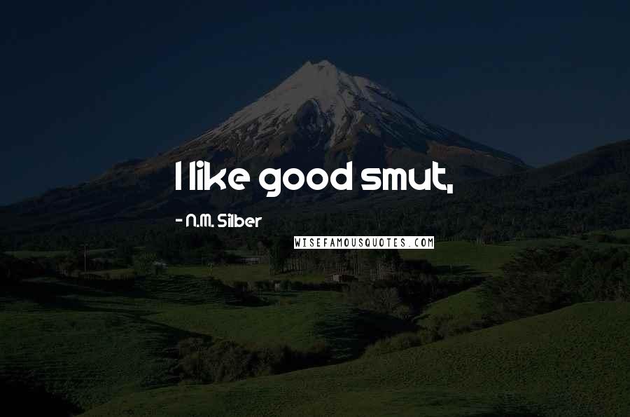 N.M. Silber Quotes: I like good smut,
