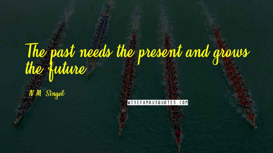 N.M. Singel Quotes: The past needs the present and grows the future.