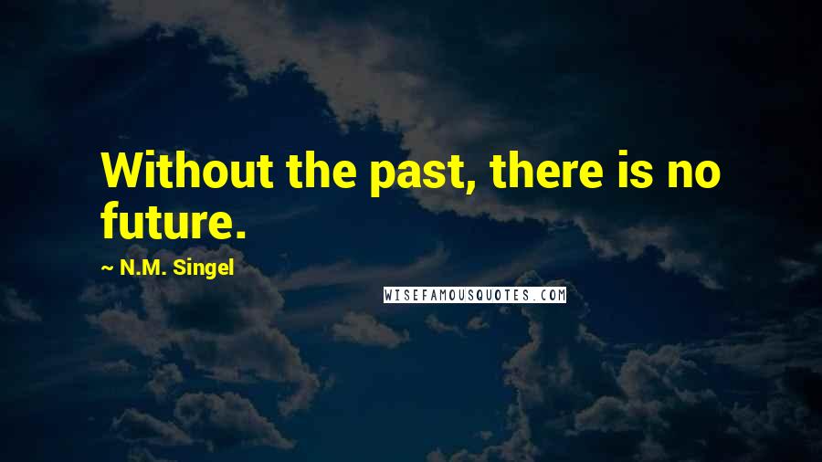 N.M. Singel Quotes: Without the past, there is no future.