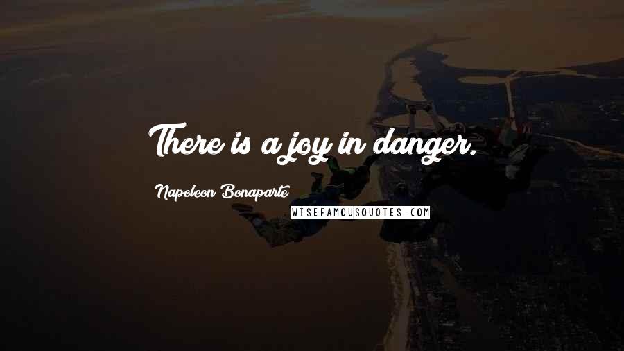 Napoleon Bonaparte Quotes: There is a joy in danger.
