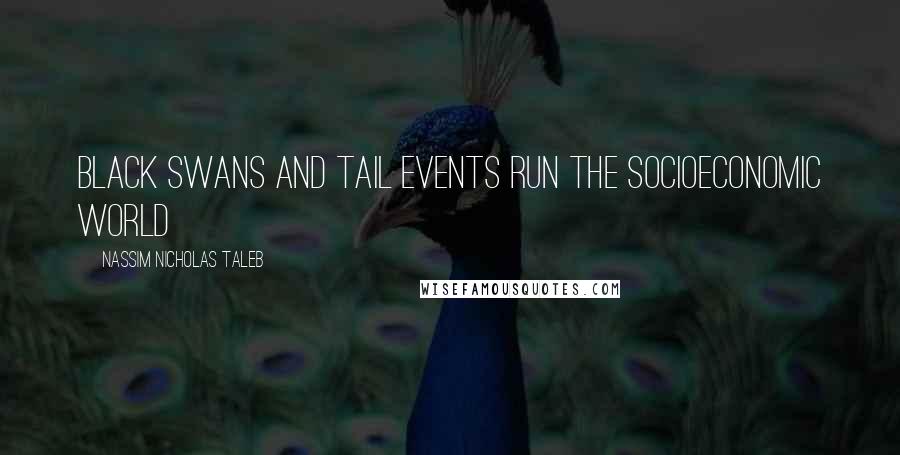 Nassim Nicholas Taleb Quotes: Black Swans and tail events run the socioeconomic world