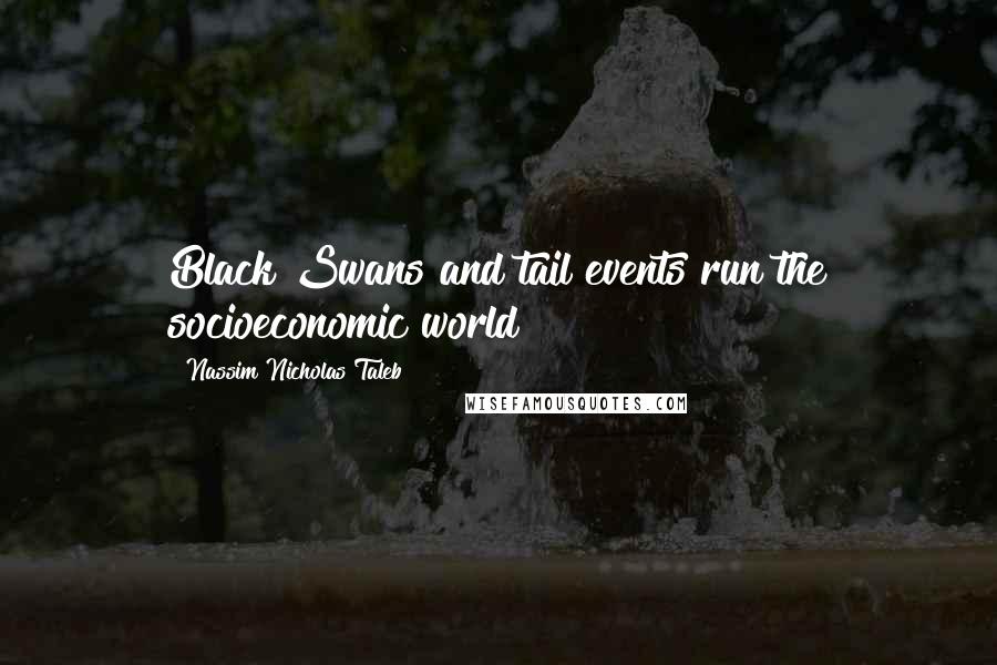 Nassim Nicholas Taleb Quotes: Black Swans and tail events run the socioeconomic world