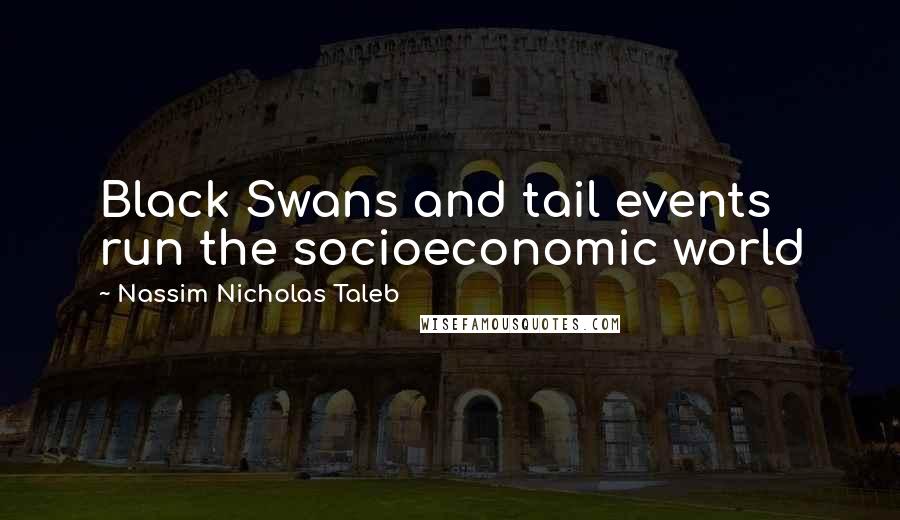 Nassim Nicholas Taleb Quotes: Black Swans and tail events run the socioeconomic world