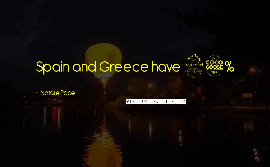 Natalie Pace Quotes: Spain and Greece have 25%